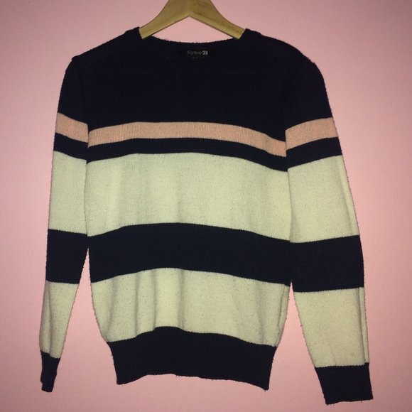 Forever 21 Colorblock Knit Pullover Sweater - Picture 2 of 5